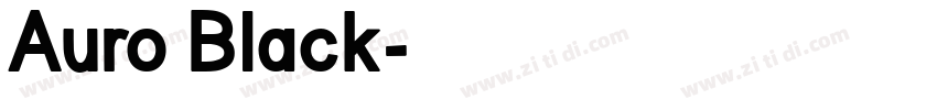 Auro Black字体转换